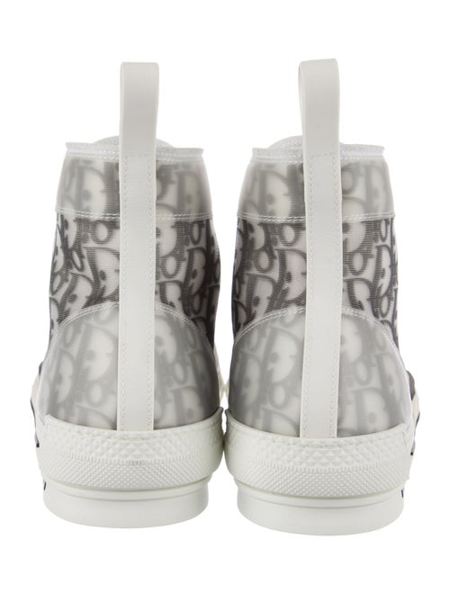 DIOR MEN Oblique Jacquard Mesh Lace-Up Boots