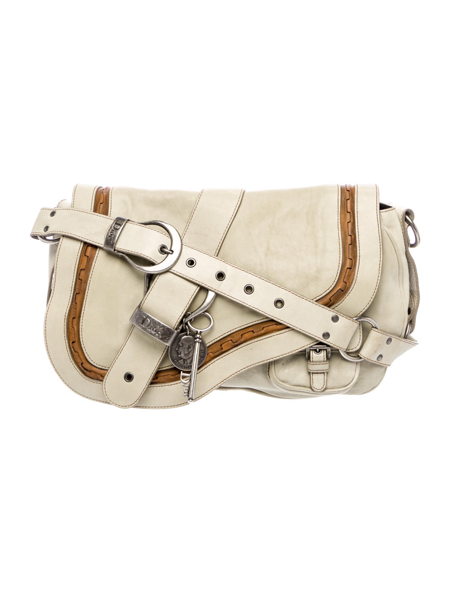 Christian Dior Leather Gaucho Saddle Vintage