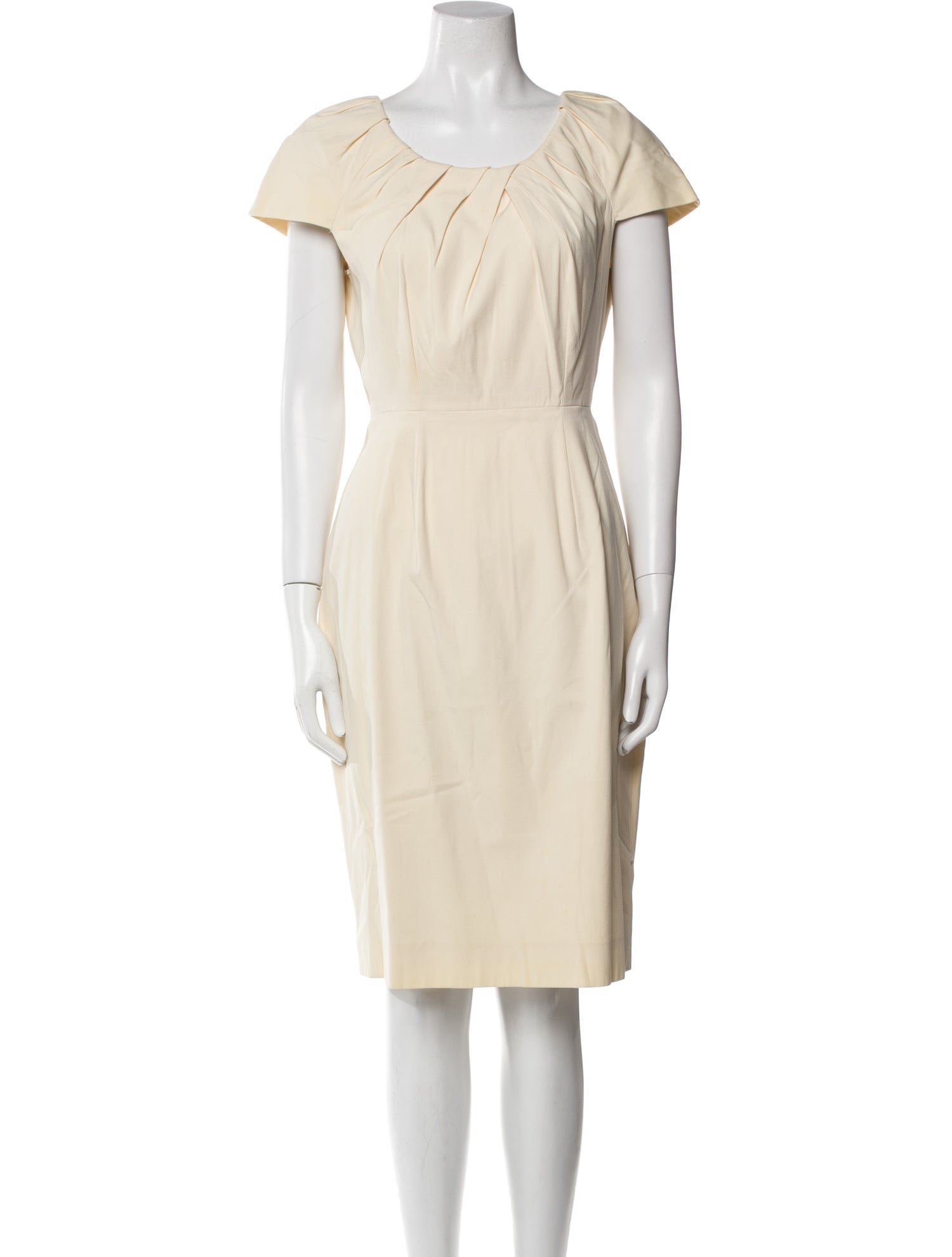Christian Dior Scoop Neck Knee-Length Dress