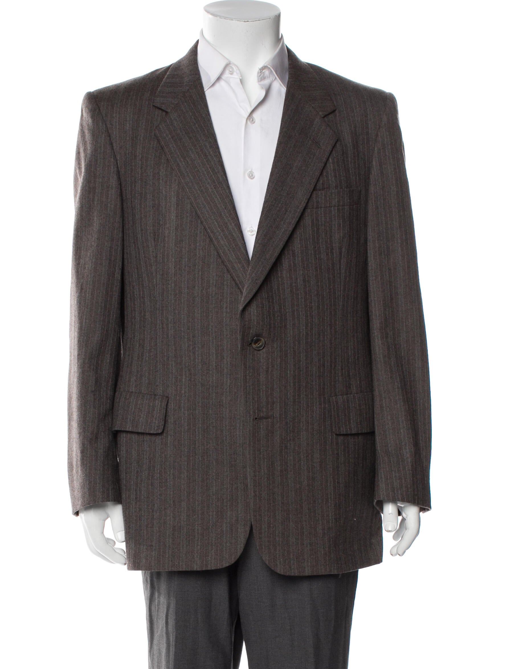 Christian Dior Monsieur Virgin Wool Plaid Print Peacoat