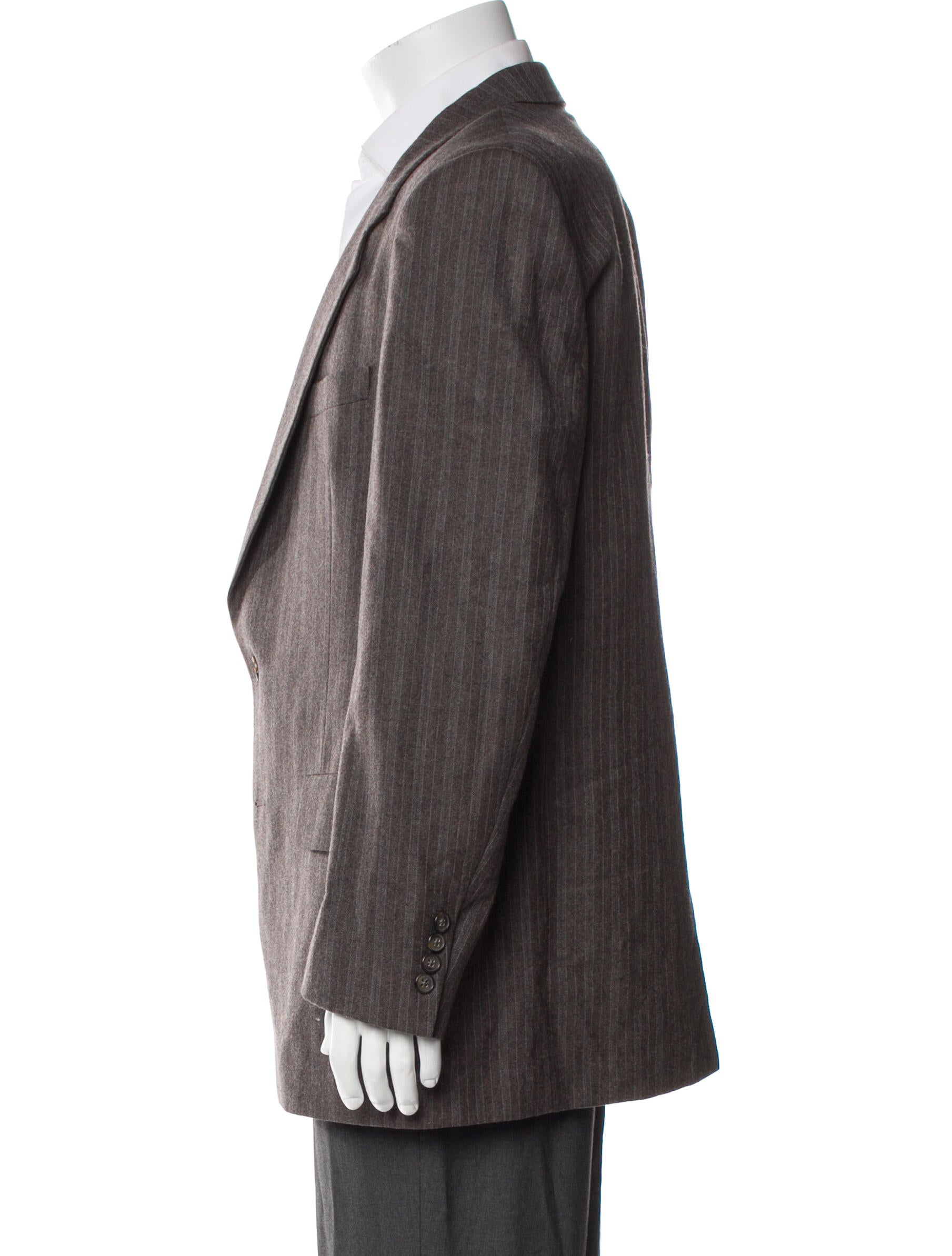 Christian Dior Monsieur Virgin Wool Plaid Print Peacoat