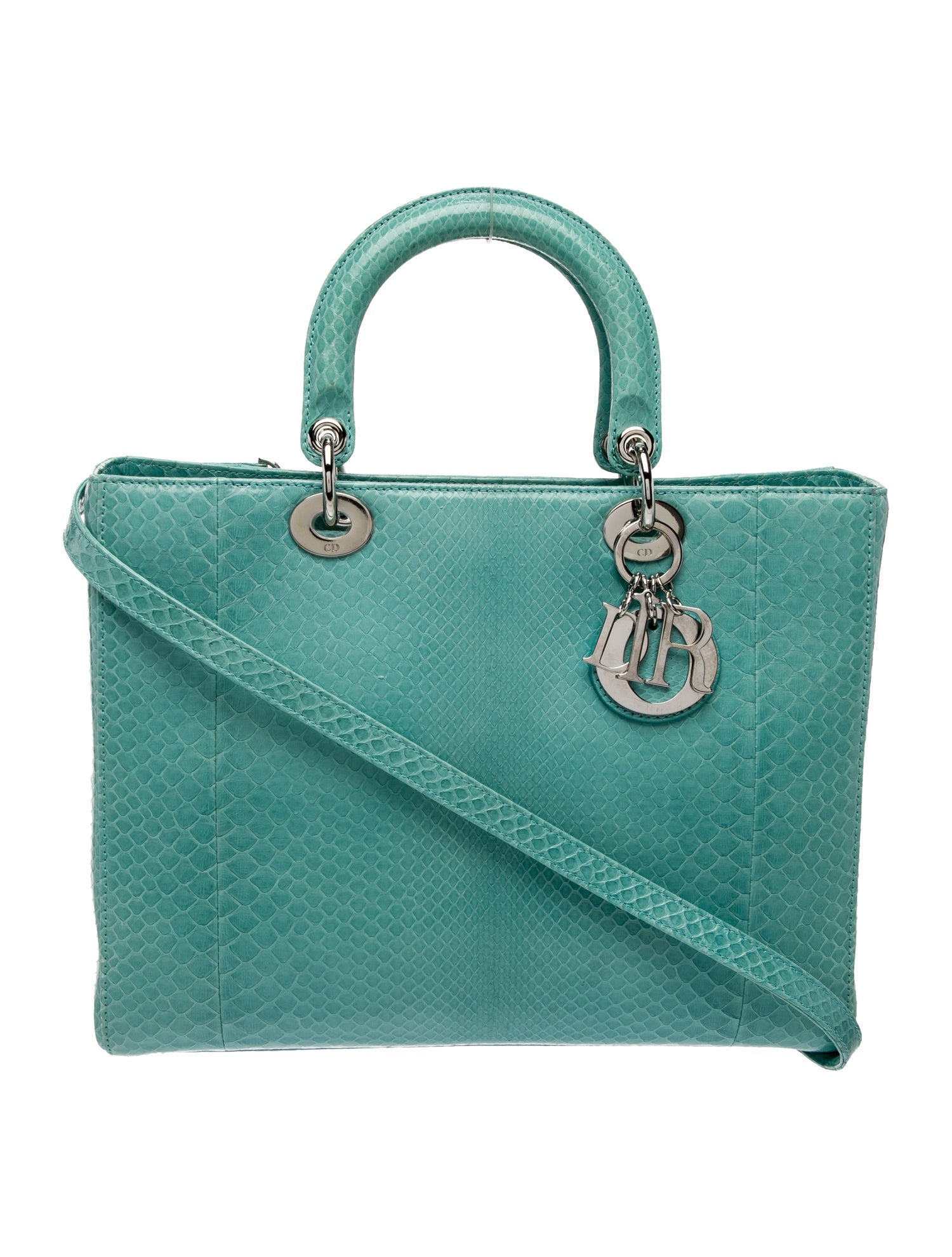 Christian Dior Snakeskin Lady Dior Large