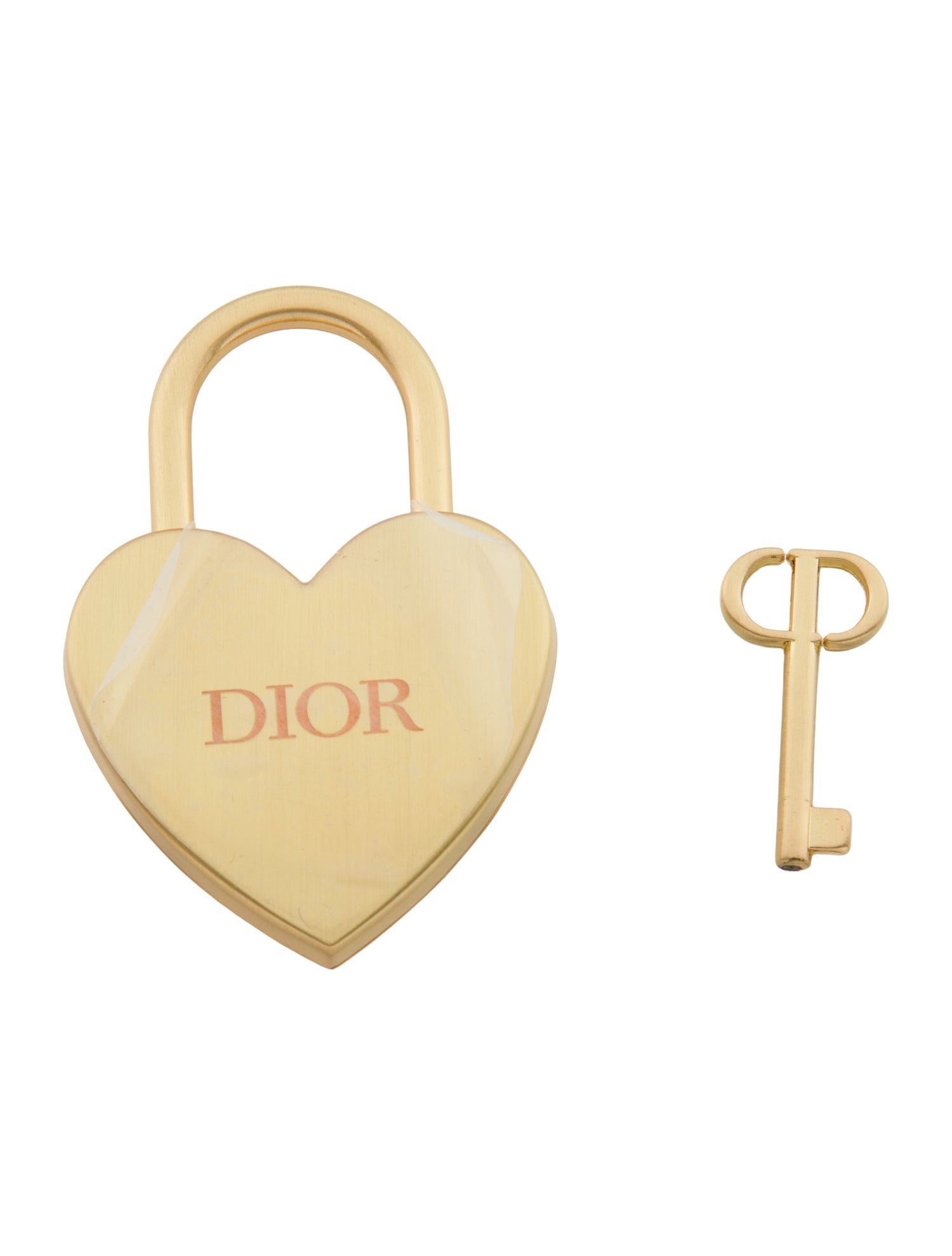 Christian Dior Heart Lock and Key Bag Charm