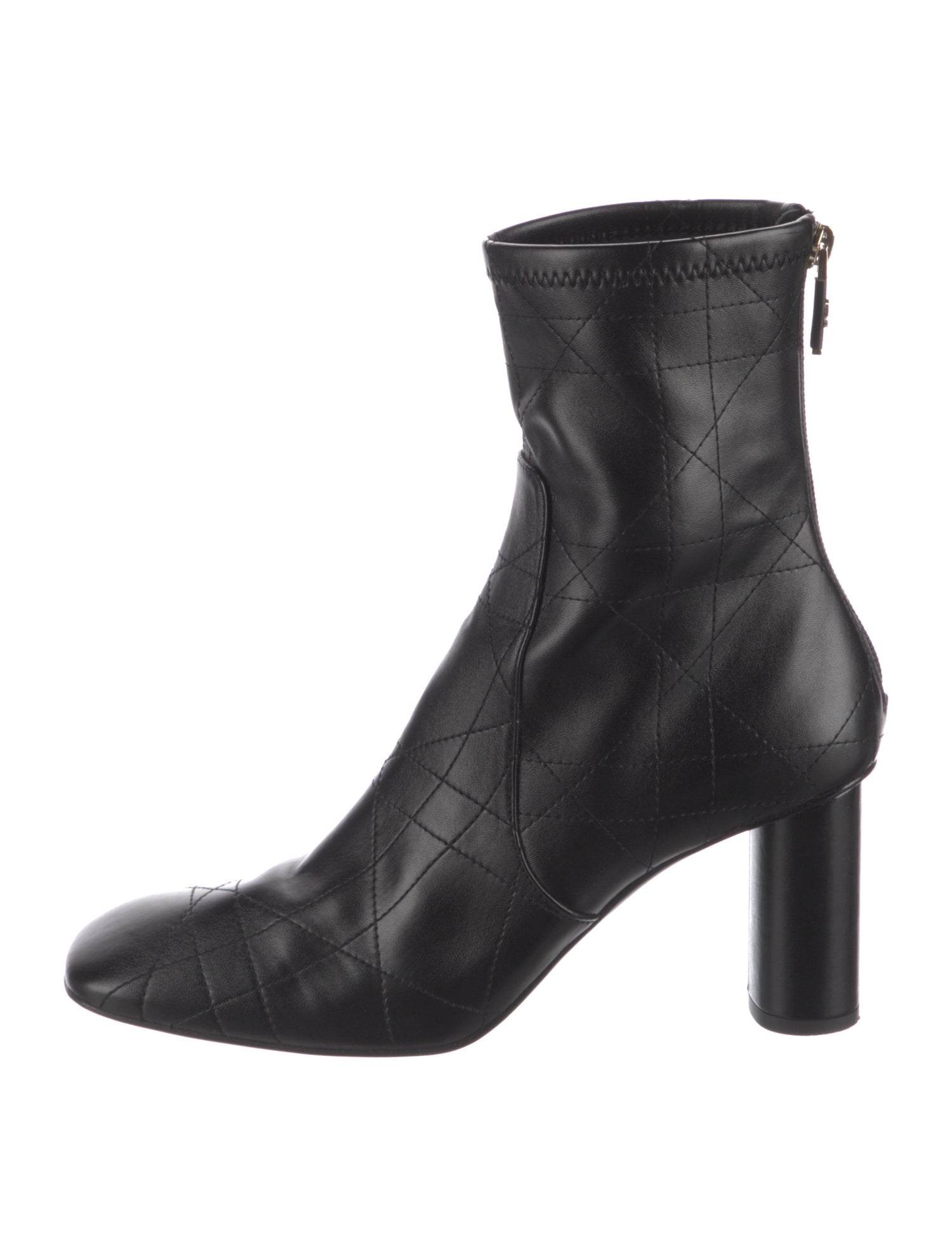 Christian Dior Cannage Pattern Leather Boots