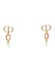 Christian Dior Faux Pearl & Enamel Drop Earrings