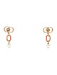 Christian Dior Faux Pearl & Enamel Drop Earrings