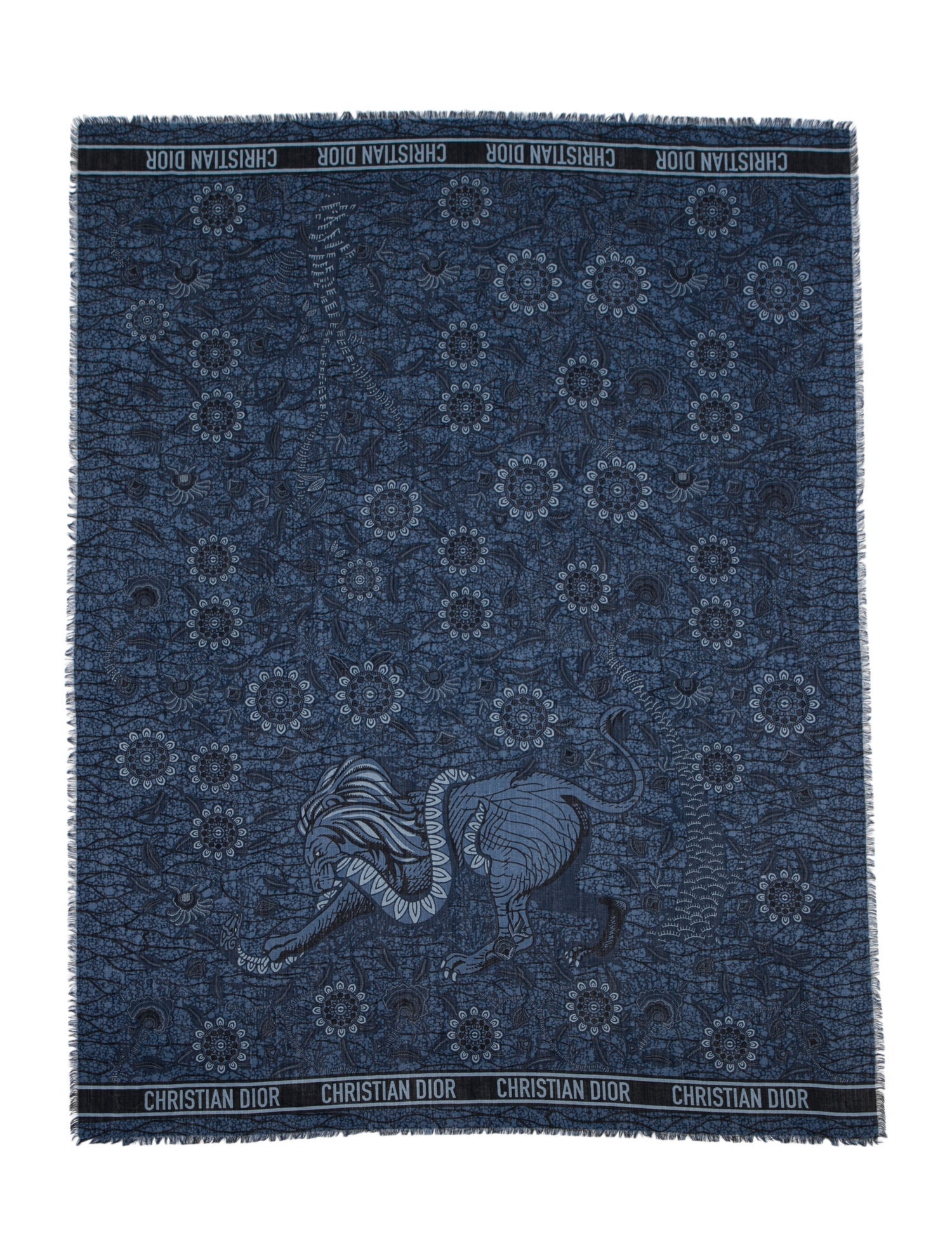 Christian Dior Silk Printed Shawl