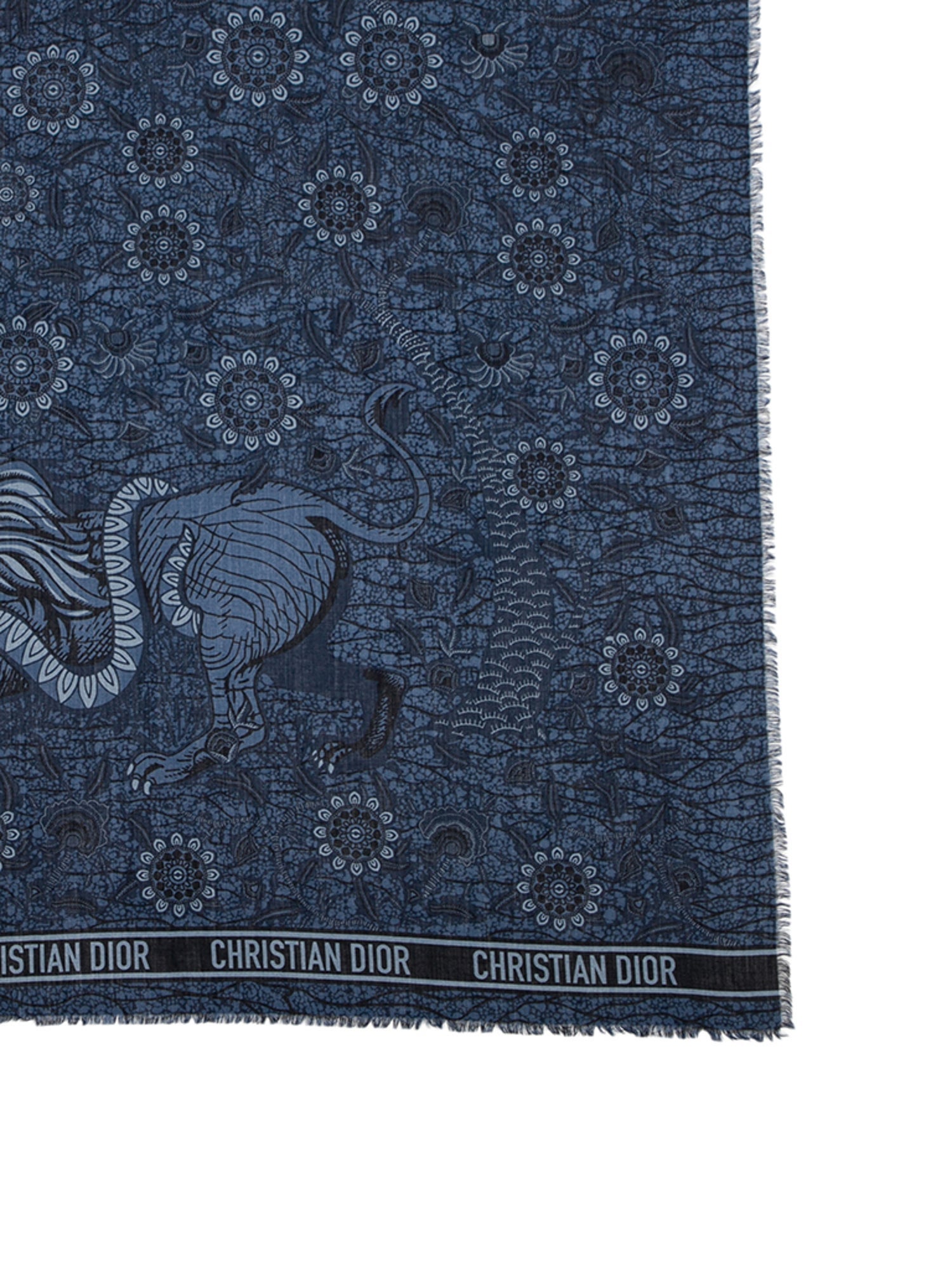 Christian Dior Silk Printed Shawl