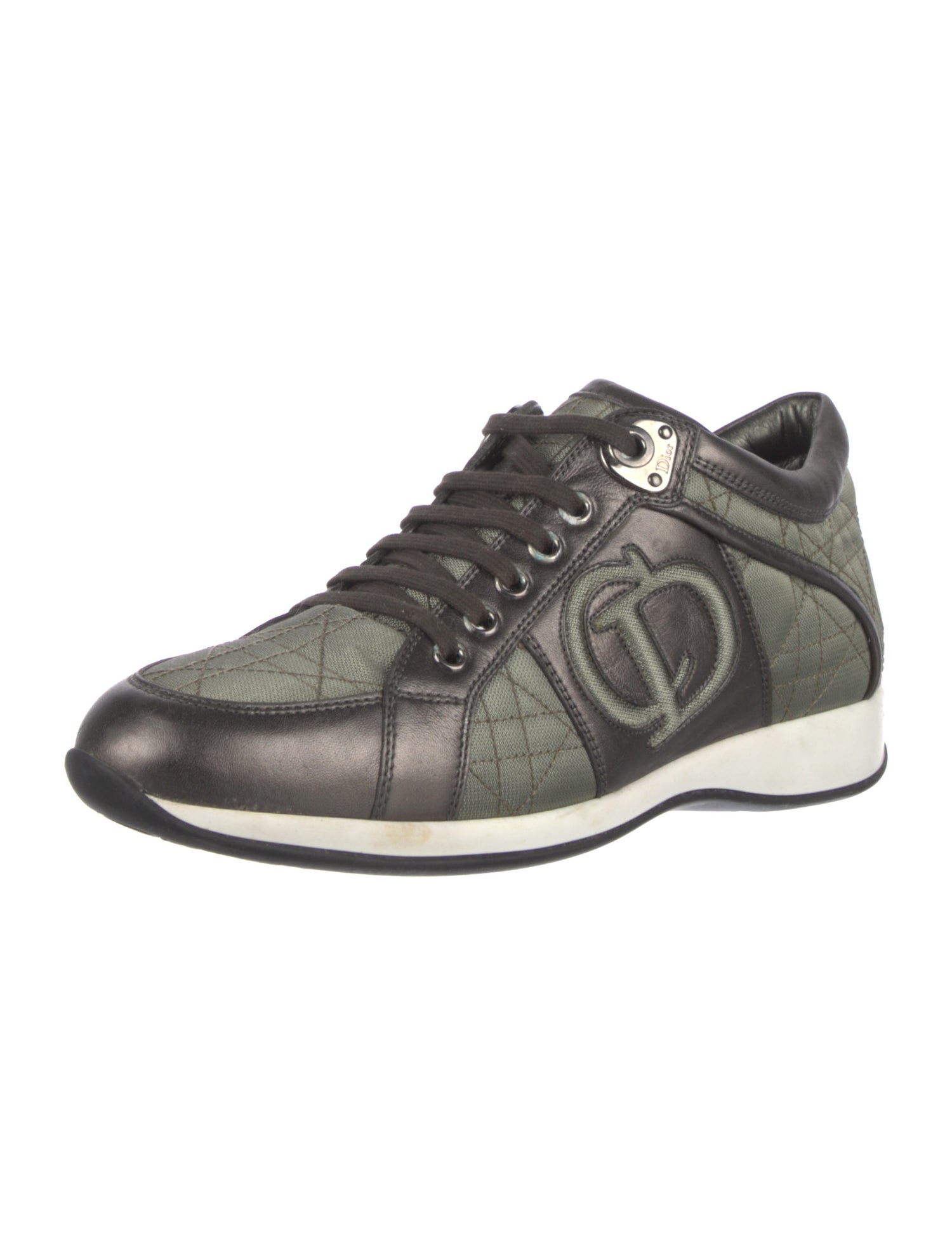 Christian Dior Leather Printed Sneakers