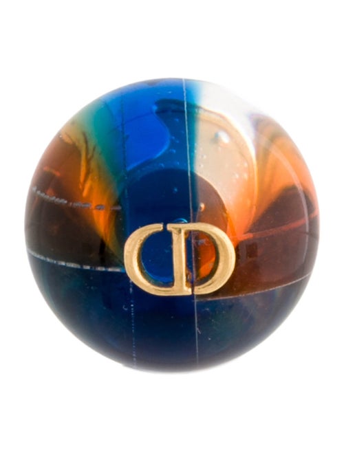 Christian Dior Resin CD Tribales CD Single Earring