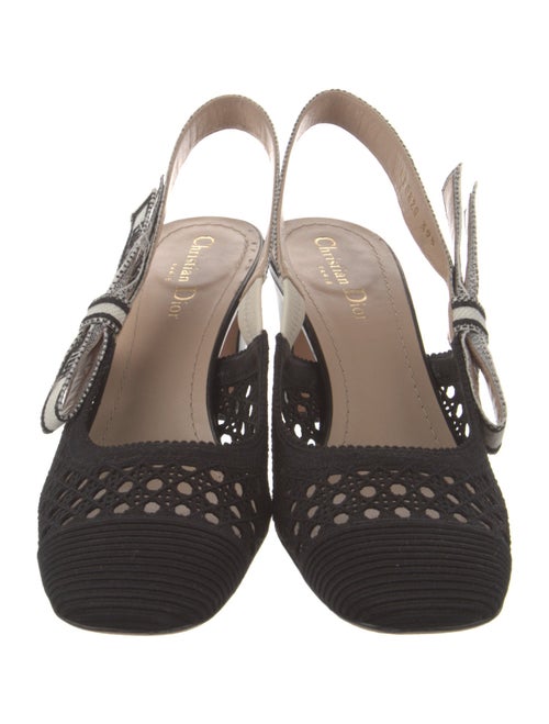 Christian Dior Cannage Pattern Slingback Pumps