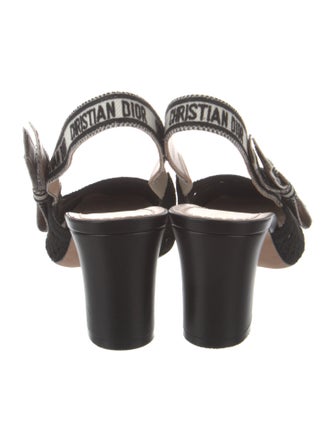 Christian Dior Cannage Pattern Slingback Pumps