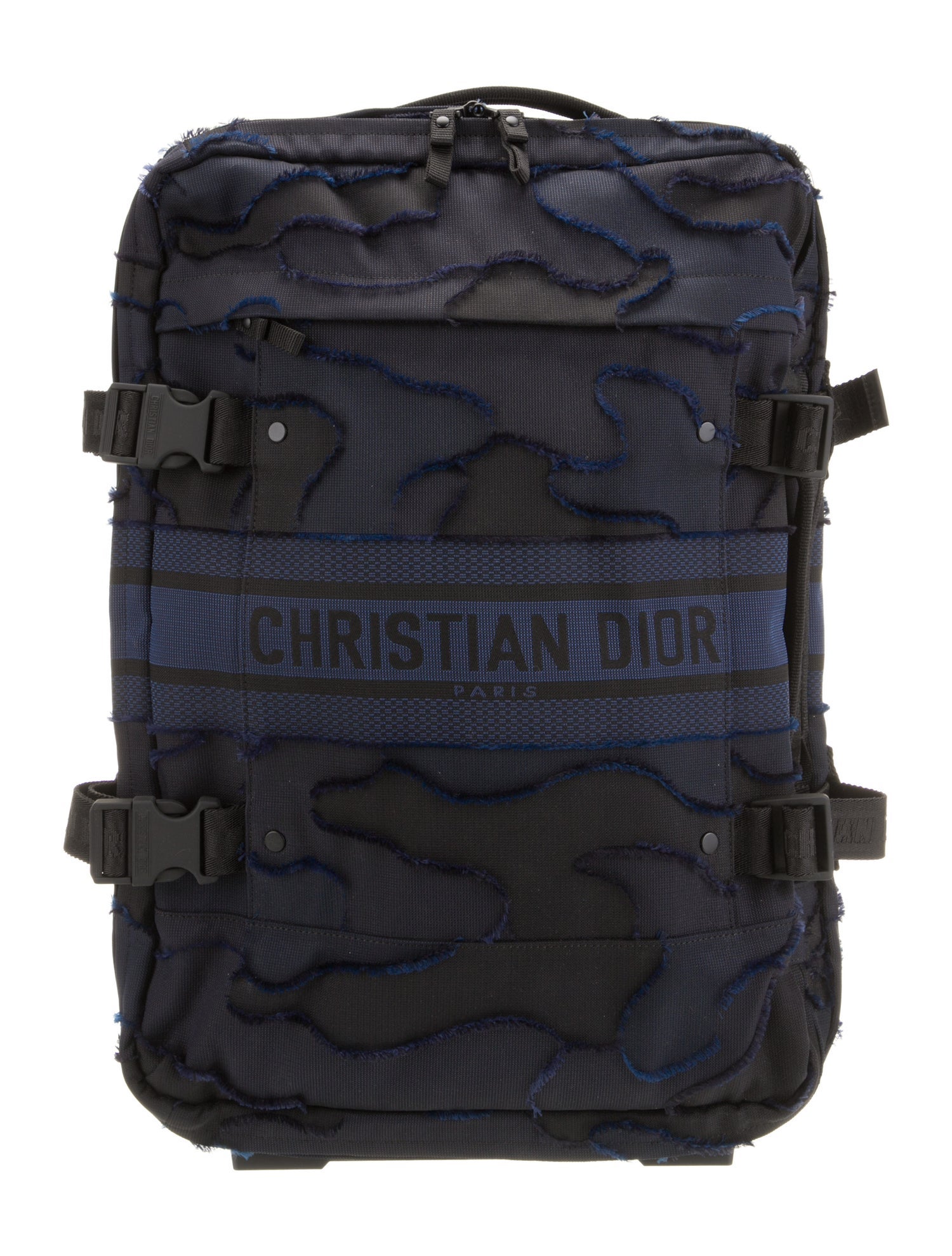 Christian Dior Travel Camouflage Technical Canvas Luggage Bag