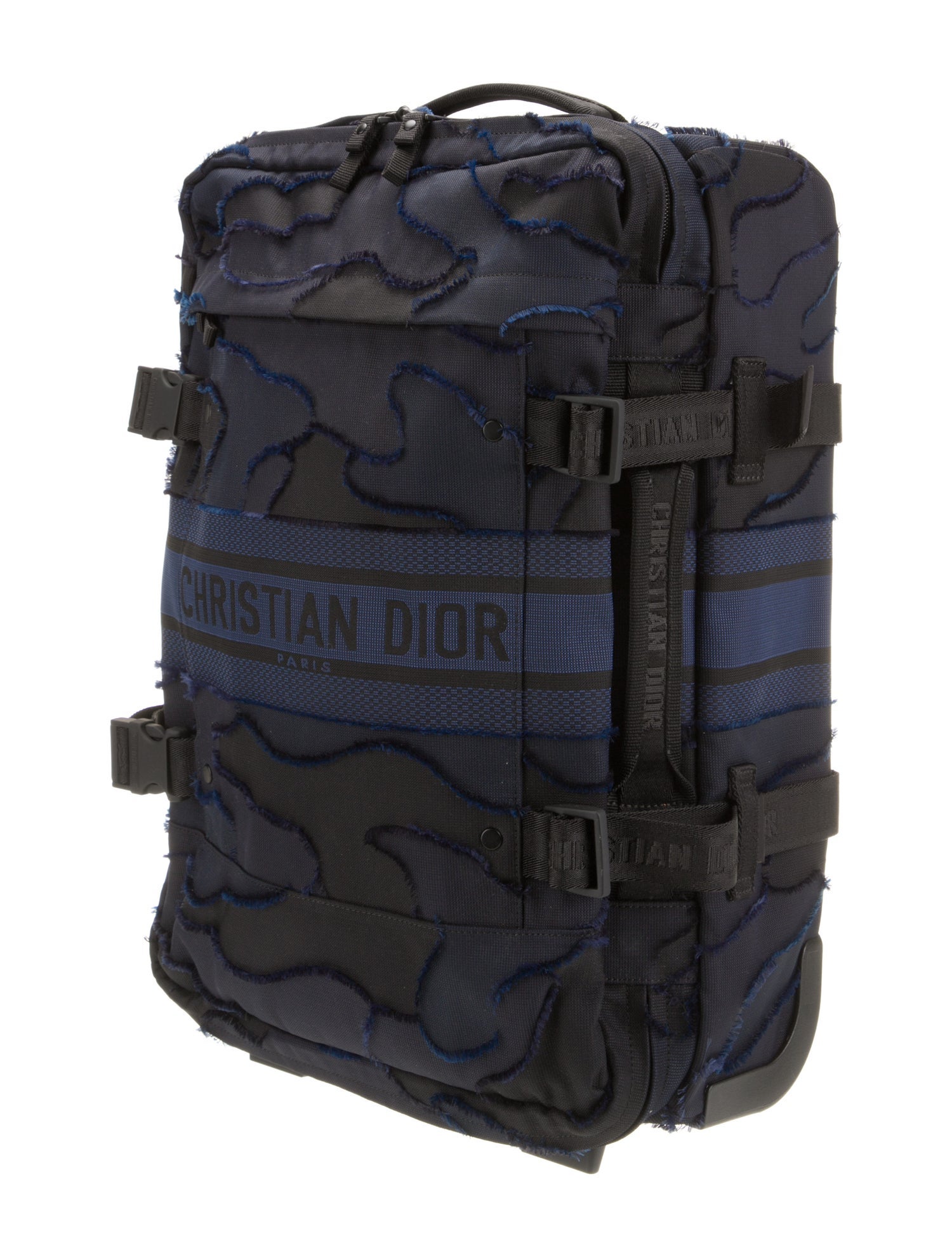Christian Dior Travel Camouflage Technical Canvas Luggage Bag
