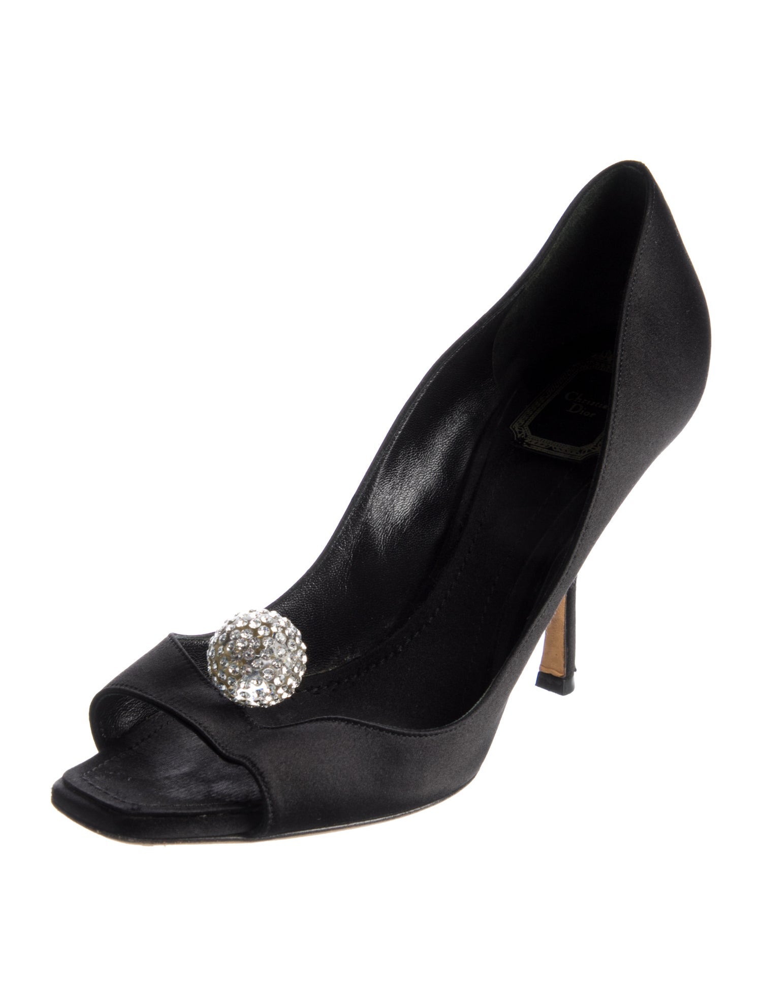 Christian Dior Satin Slingback Sandals