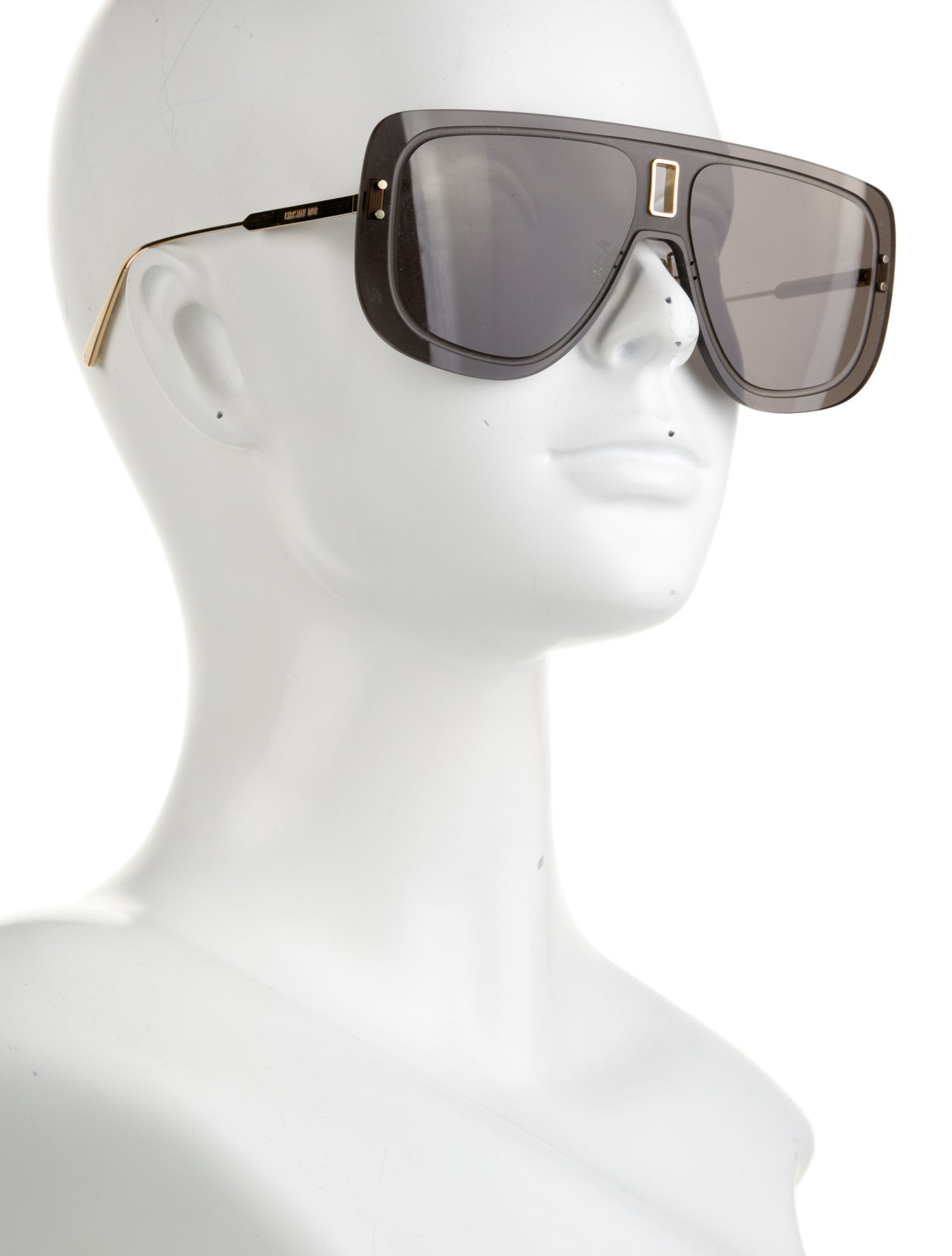 Christian Dior Aviator Tinted Sunglasses - Gold Sunglasses