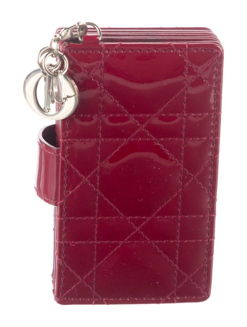 Christian Dior Cannage Pattern Patent Leather French Purse