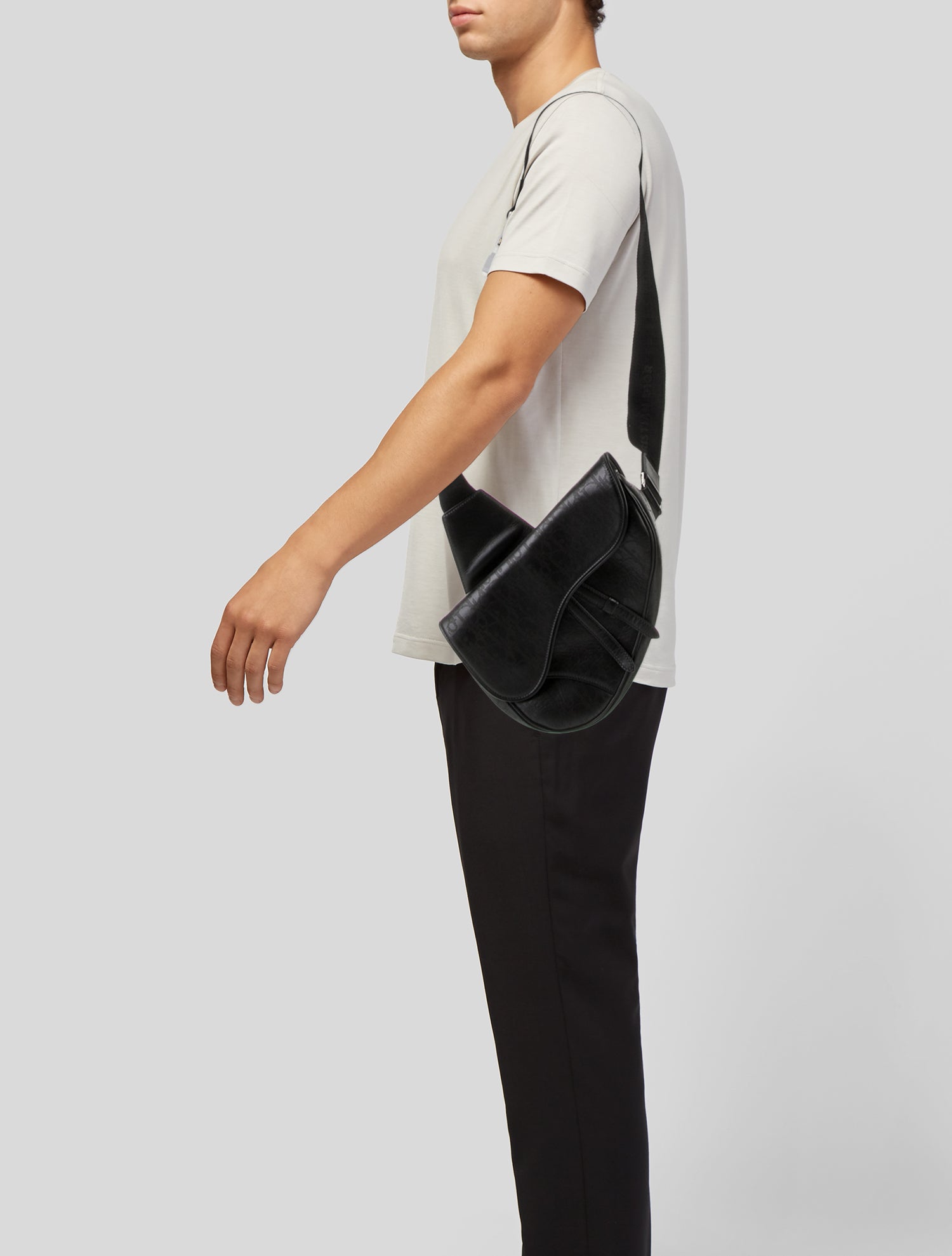 DIOR MEN Leather Christian Dior Saddle 2022