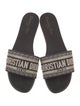 Christian Dior Canvas Printed Slides