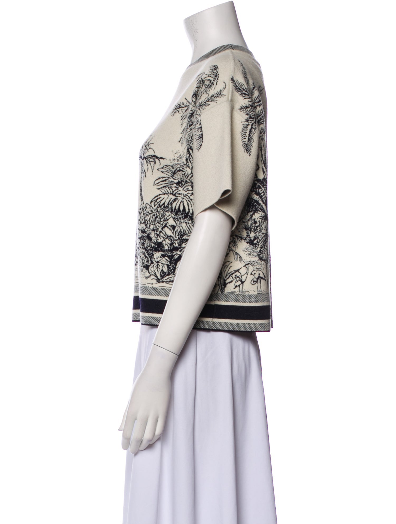 Christian Dior Cashmere Printed Sweater