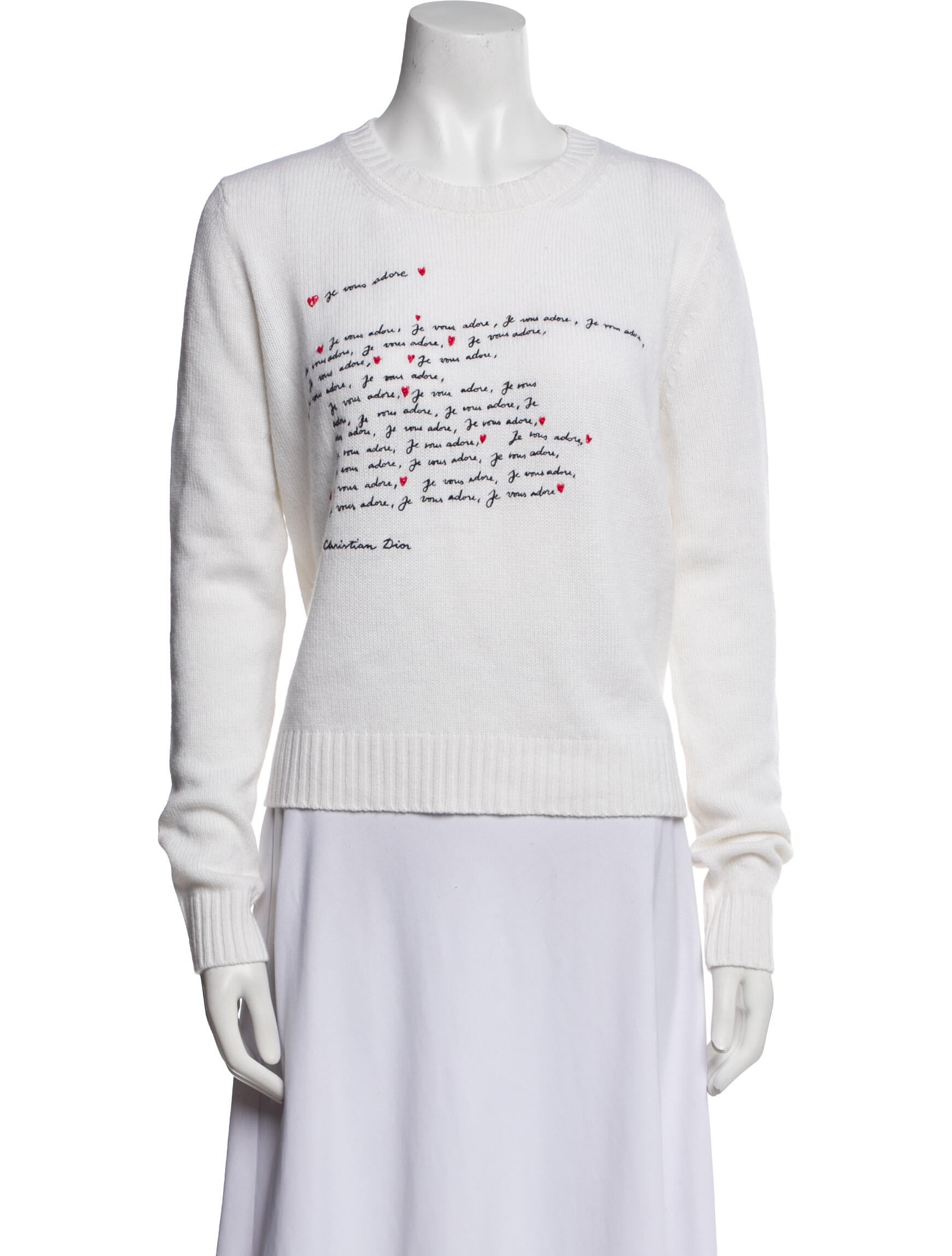 Christian Dior Cashmere Crew Neck Sweater w/ Tags