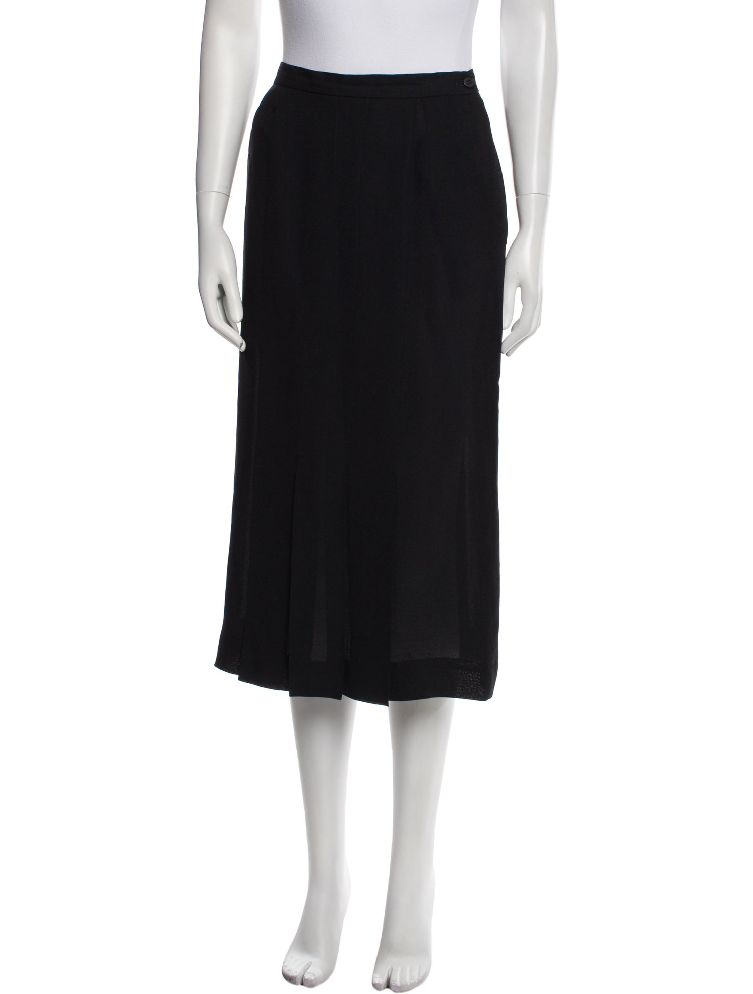 Christian Dior Pleated Accents Midi Length Skirt