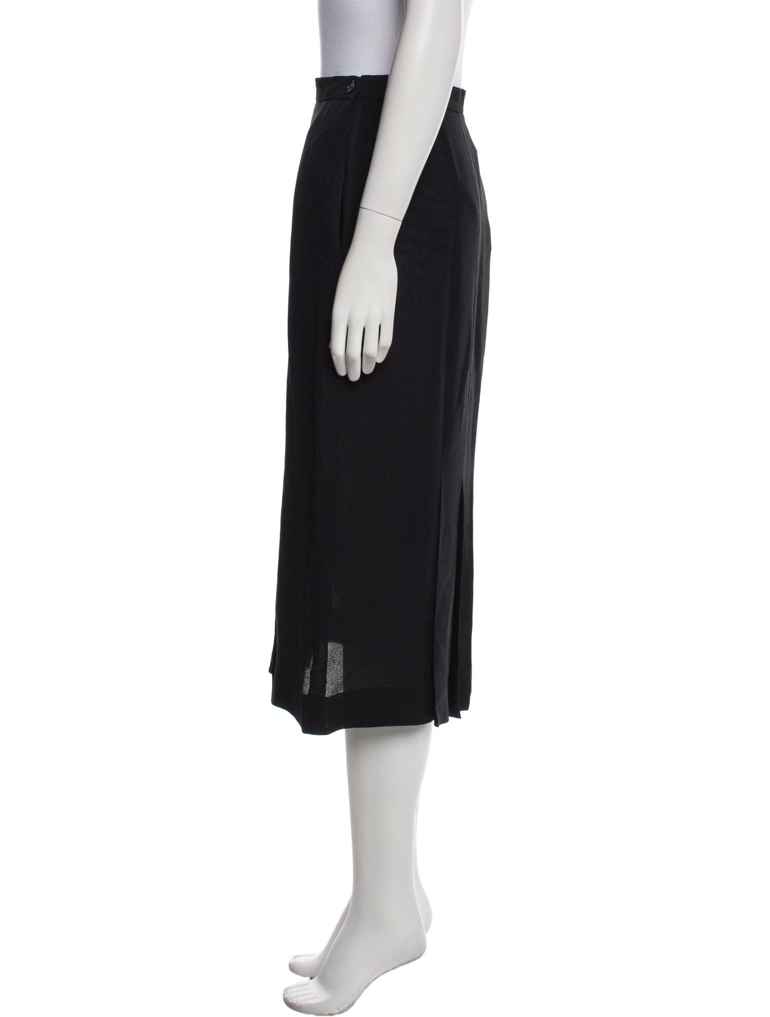 Christian Dior Pleated Accents Midi Length Skirt
