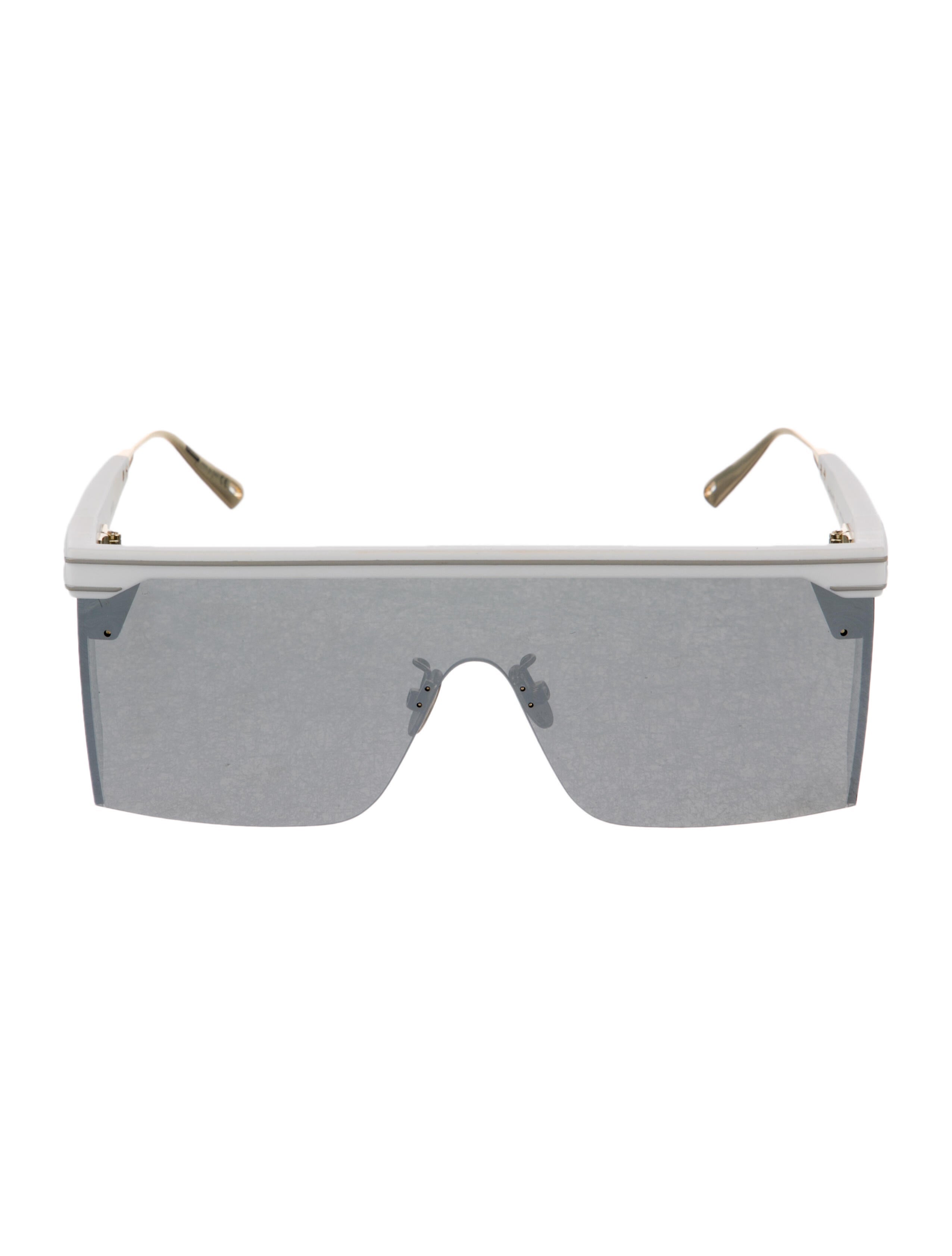 Christian Dior Diorissimo Pattern Shield Sunglasses