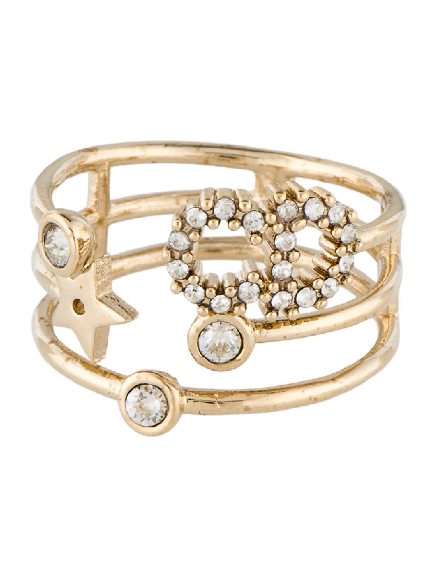 Christian Dior Shiny-D Band Ring