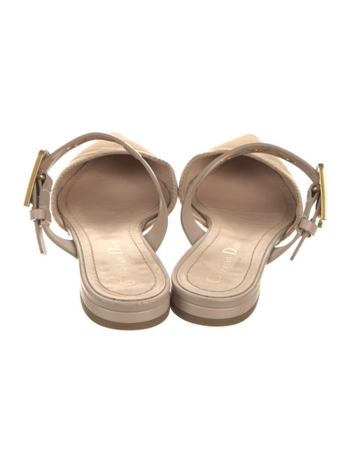 Christian Dior Leather Trim Embellishment Mules