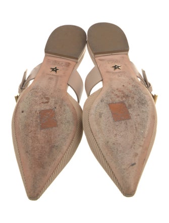 Christian Dior Leather Trim Embellishment Mules