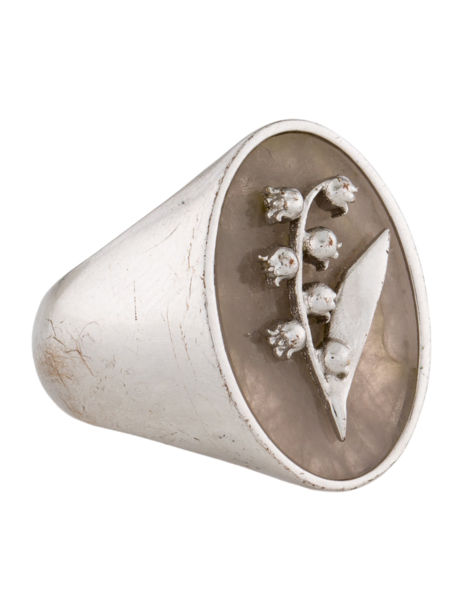 Christian Dior Flower Stem Cocktail Ring