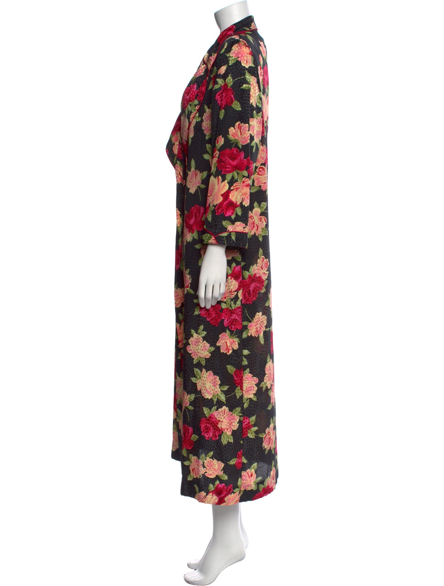 Christian Dior Vintage Floral Print Robe