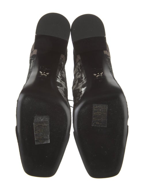 Christian Dior Lace Lace Pattern Lace-Up Boots