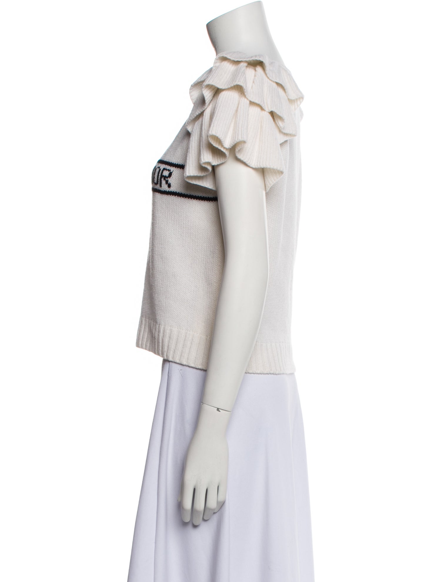 Christian Dior Cashmere Graphic Print Sweater