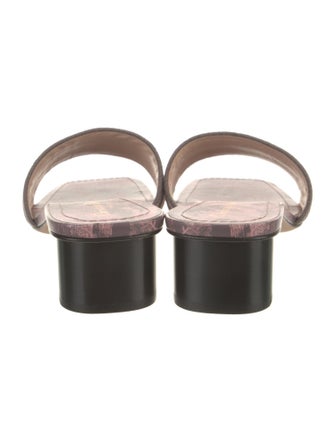 Christian Dior Canvas Printed Slides