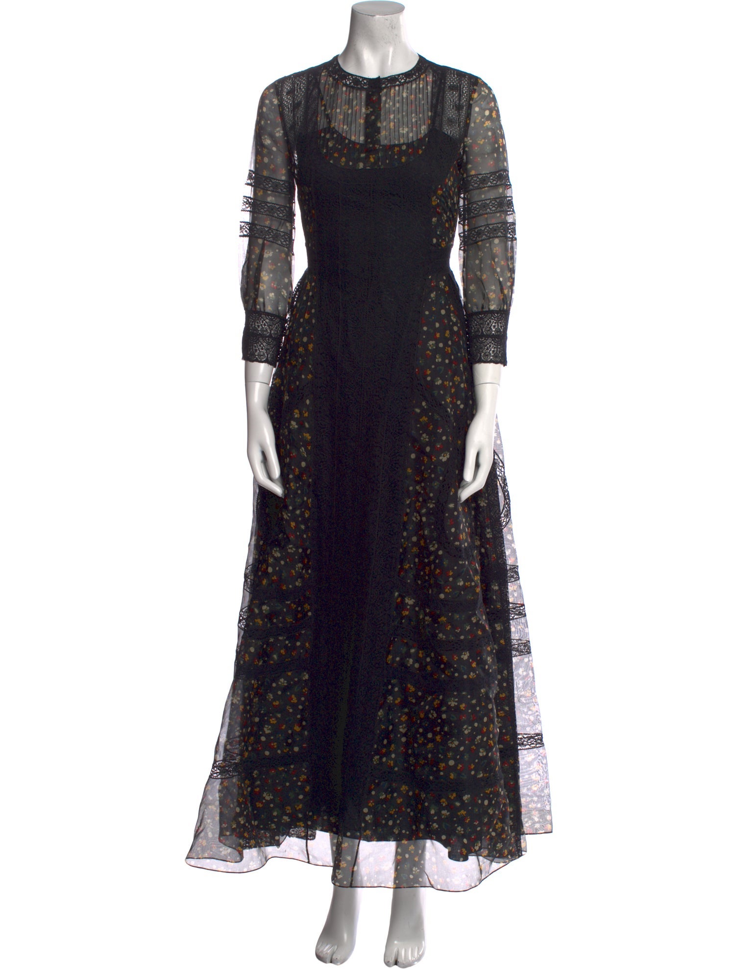 Christian Dior Floral Print Long Dress