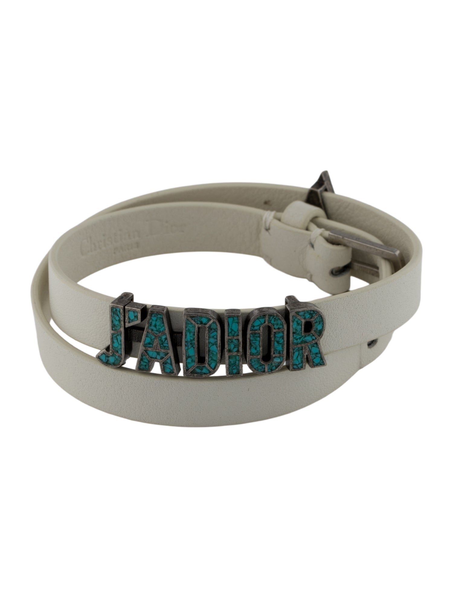 Christian Dior Leather Wrap J'Adior Bracelet