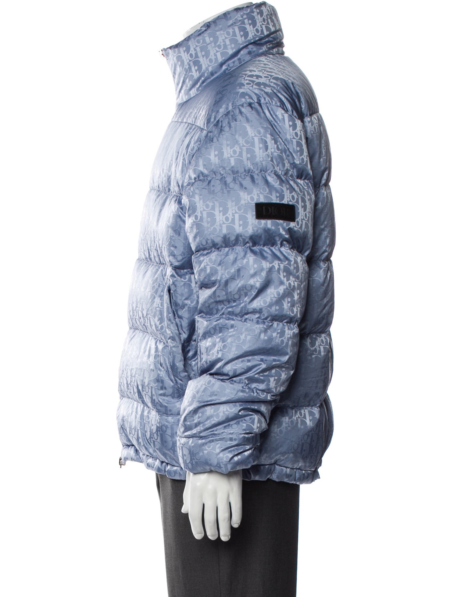 DIOR MEN 2019 Oblique Jacquard Puffer Coat