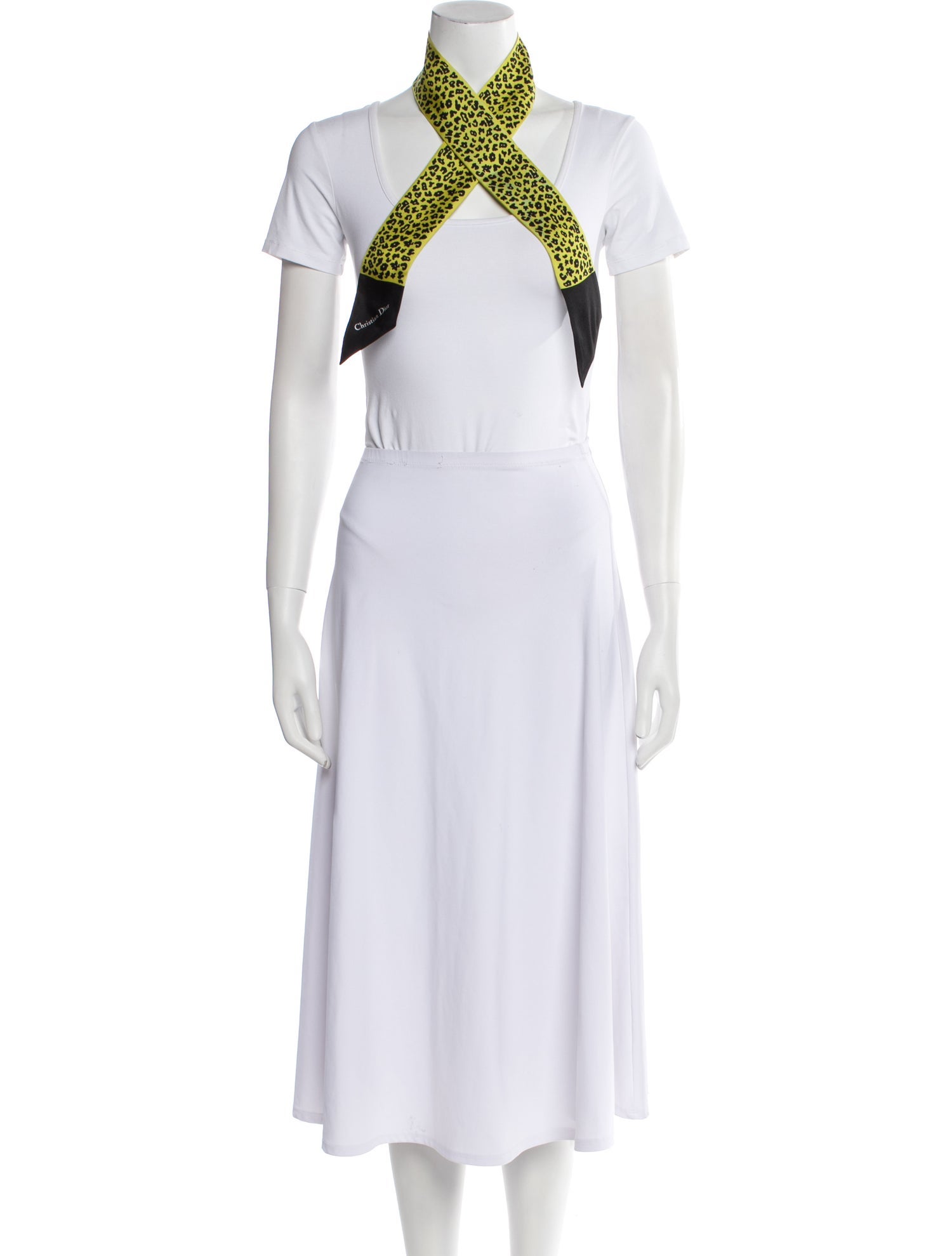 Christian Dior Silk Animal Print Scarf