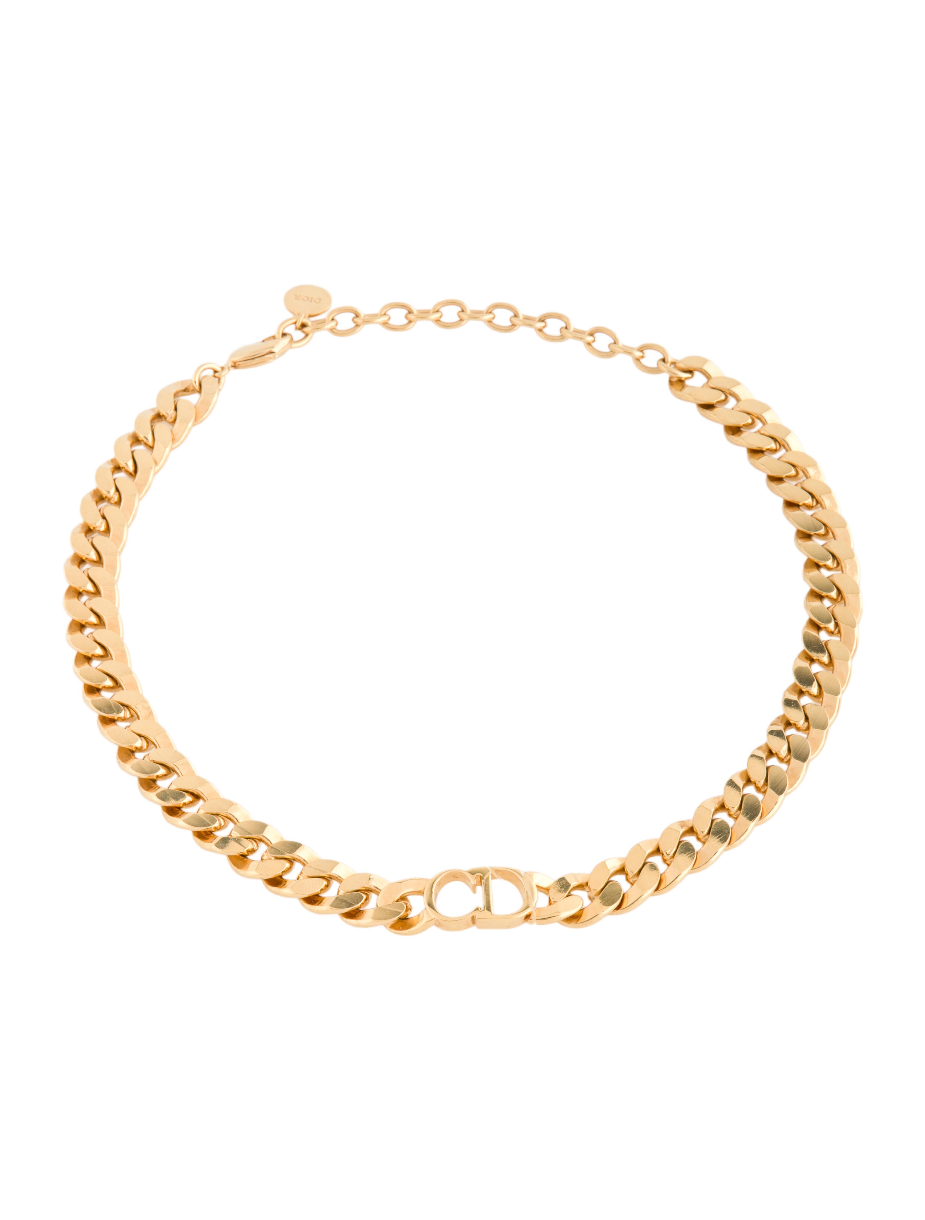 Christian Dior CD Link Necklace