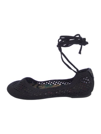 Christian Dior Bee Accent Mesh Ballet Flats