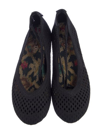 Christian Dior Bee Accent Mesh Ballet Flats