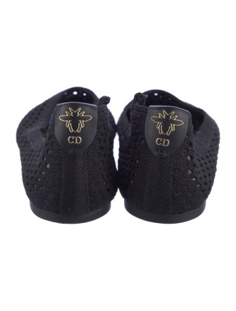 Christian Dior Bee Accent Mesh Ballet Flats