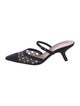 Christian Dior Cannage Pattern Mesh Accents Mules