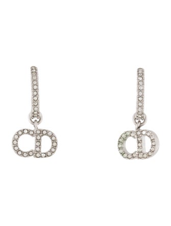 Christian Dior Crystal Clair D Lune Drop Earrings
