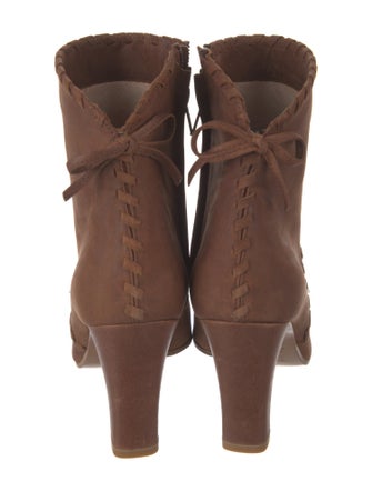 Christian Dior Leather Lace-Up Boots