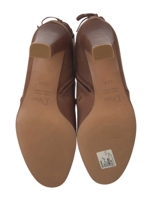 Christian Dior Leather Lace-Up Boots