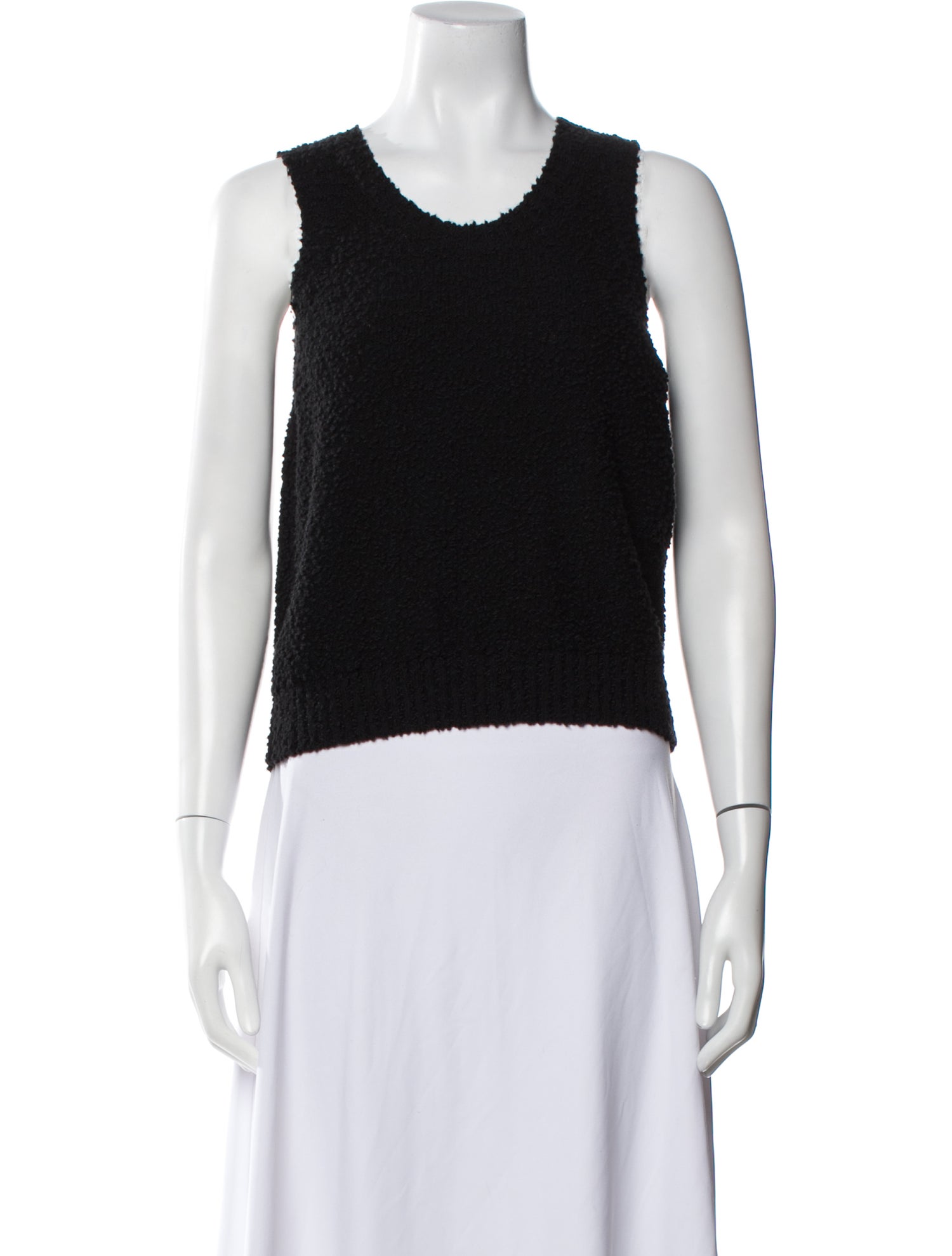 Christian Dior Scoop Neck Sleeveless Crop Top