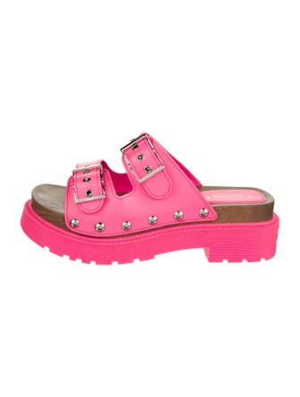 Christian Dior Leather Studded Accents Slides